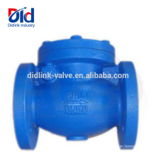 Water Dual Sandwich Double Din Cast Iron Flanged Swing Check Valve Supplier Metal Check Valve